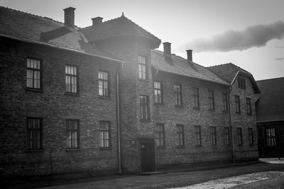 Exterior of old building against sky