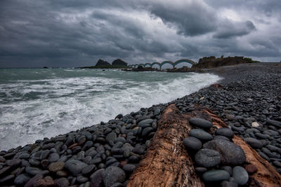 Scenic view of beach