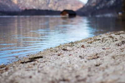 Surface level of water