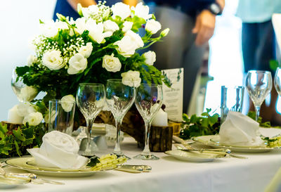 Close-up of potted plant on table