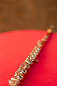 High angle view of eyeglasses