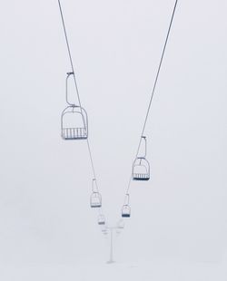 Low angle view of power lines