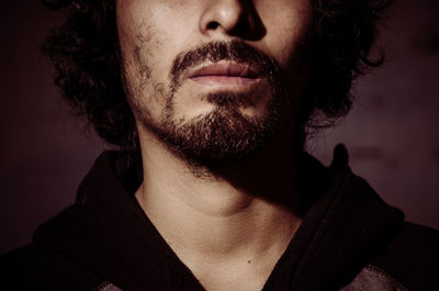 Close-up portrait of young man