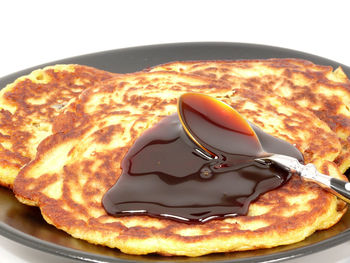 Close-up of pancakes