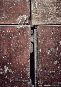 Full frame shot of rusty door