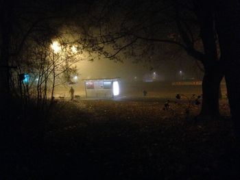 Street light at night