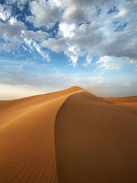 Scenic view of desert against sky