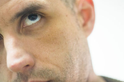 Close-up portrait of young man