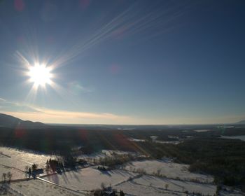 Scenic view of snow against sky