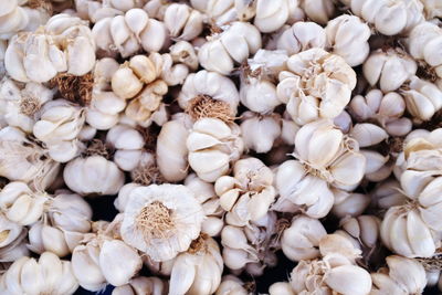 Full frame shot of onions for sale in market