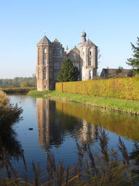 Reflection of building in lake