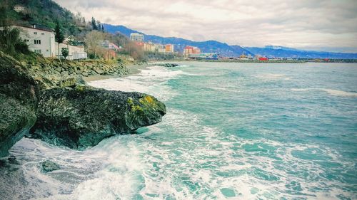 Scenic view of sea against sky