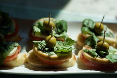 Close-up of food in plate