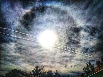 Low angle view of cloudy sky