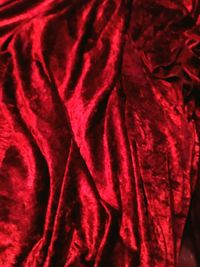 Full frame shot of red fabric