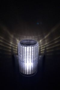 Close-up of illuminated light bulb