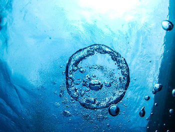 Close-up of wet bubbles