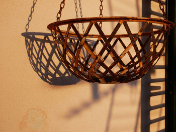 Close-up of basket on table