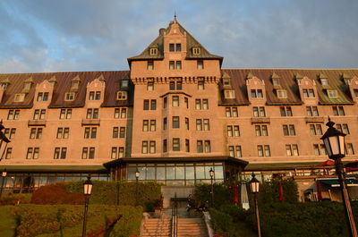 Low angle view of building against sky