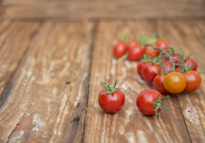 Close-up of tomatoes on table