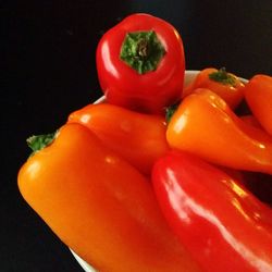 Close-up of red bell peppers