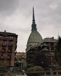 Low angle view of buildings against sky