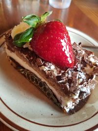 Close-up of served food