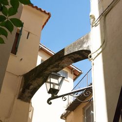 Low angle view of old building against sky