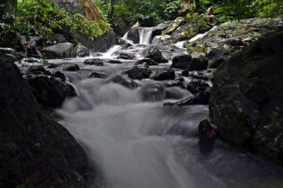 River flowing through rocks