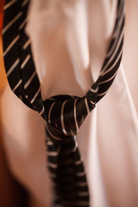 Close-up of necktie