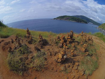 Scenic view of sea against sky