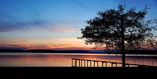 Scenic view of mountains at sunset