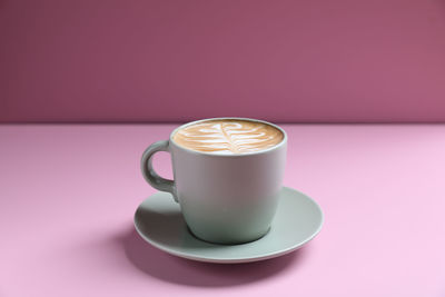 Close-up of coffee on table