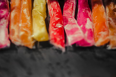 Close-up of multi colored candies