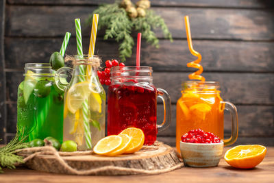 Close-up of drink on table