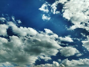 Low angle view of cloudy sky