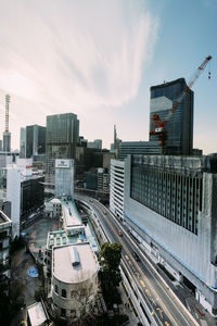 Cityscape against sky