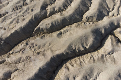 High angle view of rock formations