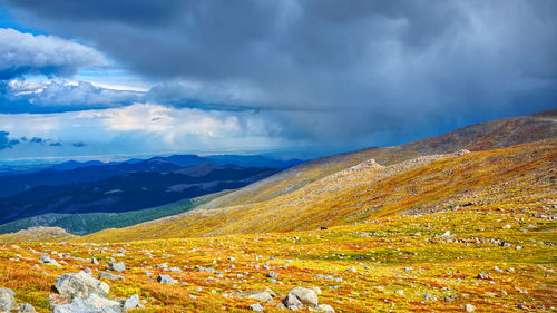 Scenic view of landscape against sky