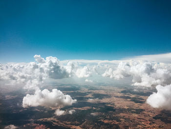 Aerial view of cloudscape against sky