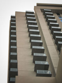 Low angle view of staircase against building