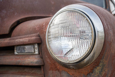 Close-up of old rusty metal