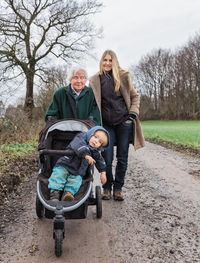 Portrait of grandmother with daughter and granddaughter