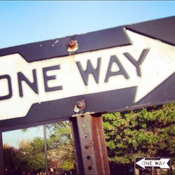 Low angle view of sign board
