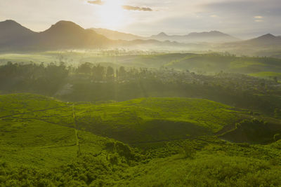 Scenic view of landscape against sky