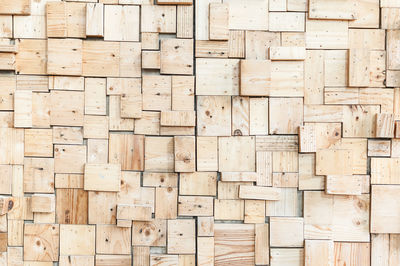 Full frame shot of wooden wall