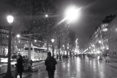 City street at night