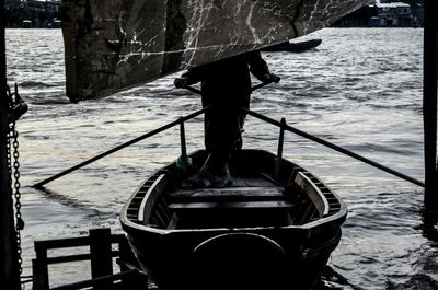 Boats in river