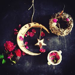 Close-up of christmas decorations