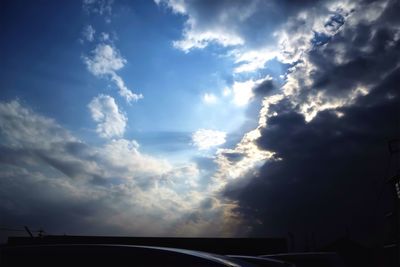 Low angle view of cloudy sky